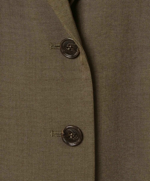 LEPSIM（レプシィム）の「《リネンライクドライシリーズ》ショートジャケット　491941（テーラードジャケット・レディース・ベージュ/ブラック/グリーン系その他・FREE）」の13枚目の写真