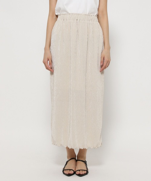 LOWRYS FARM（ローリーズファーム）の「シャイニープリーツタイトスカート　327978（スカート・レディース・チャコールグレー/アイボリー/ブラック/カーキ・FREE）」の22枚目の写真