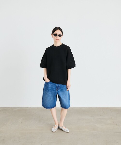 SHIPS（シップス）の「City Ambient Products:〈手洗い可能〉ポリエステル メッシュ ニット ショートスリーブ Tシャツ（ニット/セーター・メンズ・ブラック/オフホワイト/ダークグレー・SMALL/MEDIUM/LARGE）」の13枚目の写真