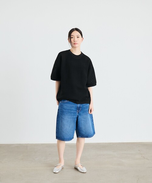 SHIPS（シップス）の「City Ambient Products:〈手洗い可能〉ポリエステル メッシュ ニット ショートスリーブ Tシャツ（ニット/セーター・メンズ・ブラック/オフホワイト/ダークグレー・SMALL/MEDIUM/LARGE）」の18枚目の写真