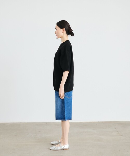 SHIPS（シップス）の「City Ambient Products:〈手洗い可能〉ポリエステル メッシュ ニット ショートスリーブ Tシャツ（ニット/セーター・メンズ・ブラック/オフホワイト/ダークグレー・SMALL/MEDIUM/LARGE）」の19枚目の写真