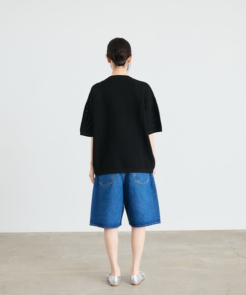 SHIPS（シップス）の「City Ambient Products:〈手洗い可能〉ポリエステル メッシュ ニット ショートスリーブ Tシャツ（ニット/セーター・メンズ・ブラック/オフホワイト/ダークグレー・SMALL/MEDIUM/LARGE）」の20枚目の写真