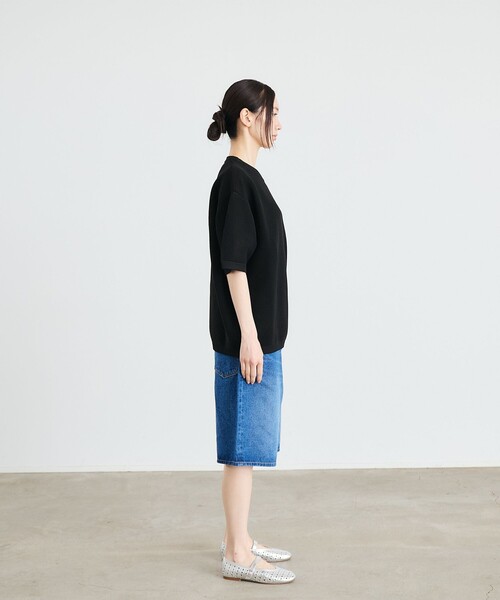 SHIPS（シップス）の「City Ambient Products:〈手洗い可能〉ポリエステル メッシュ ニット ショートスリーブ Tシャツ（ニット/セーター・メンズ・ブラック/オフホワイト/ダークグレー・SMALL/MEDIUM/LARGE）」の21枚目の写真