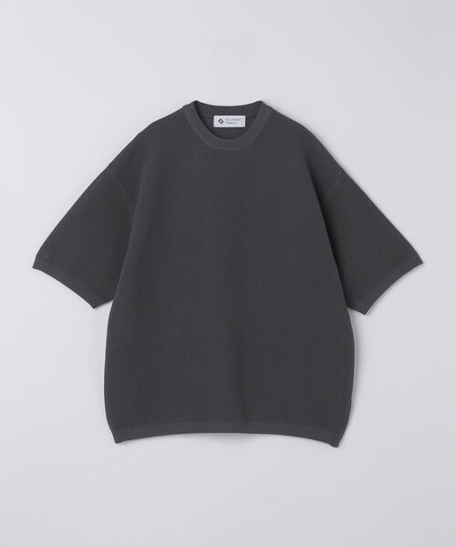 SHIPS（シップス）の「City Ambient Products:〈手洗い可能〉ポリエステル メッシュ ニット ショートスリーブ Tシャツ（ニット/セーター・メンズ・ブラック/オフホワイト/ダークグレー・SMALL/MEDIUM/LARGE）」の22枚目の写真