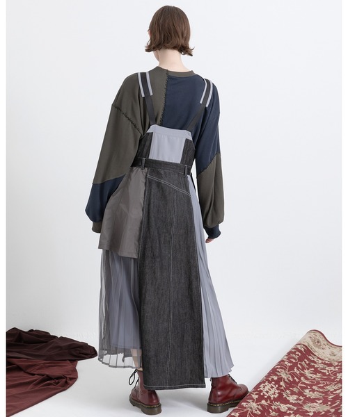 AULA AILA(アウラアイラ)の「ステッチデザインプルオーバー(スウェット・レディース・カーキ/ブラック/オフホワイト・0)」の21枚目の写真