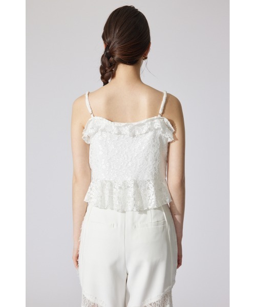 rienda（リエンダ）の「シンメトリーレースキャミトップス 夏服（キャミソール・レディース・ホワイト/ブラック/レッド・SMALL/MEDIUM）」の13枚目の写真