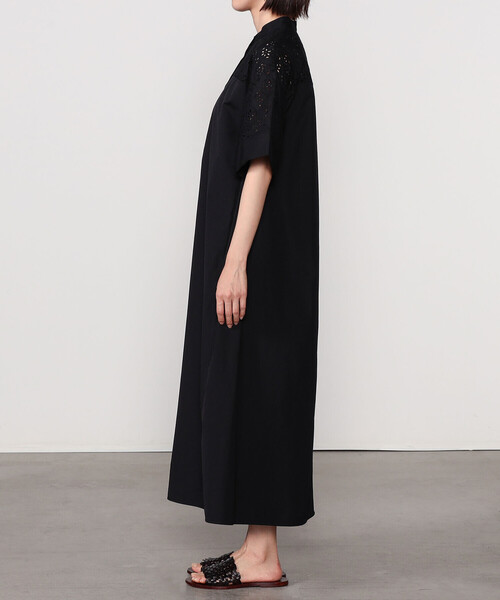 TICCA(ティッカ)の「TICCA | レース 半袖シャツワンピース WOMEN(ワンピース・レディース・ブラック・F)」の3枚目の写真