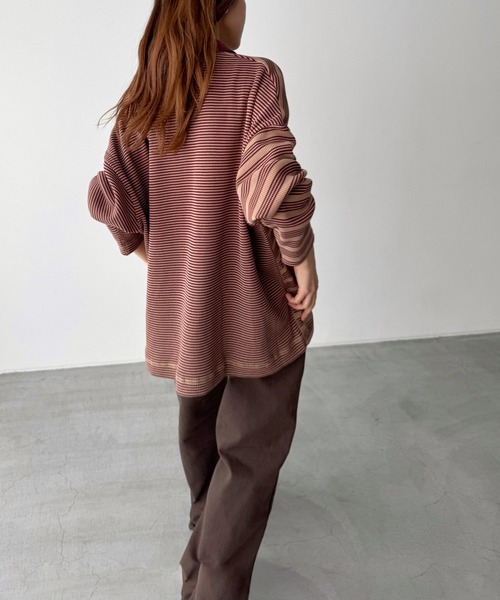 CANAL JEAN（キャナルジーン）の「Miller　ワッフルポロプルオーバー（ポロシャツ・レディース・グリーン系その他/ベージュ系その他・ONE SIZE）」の4枚目の写真