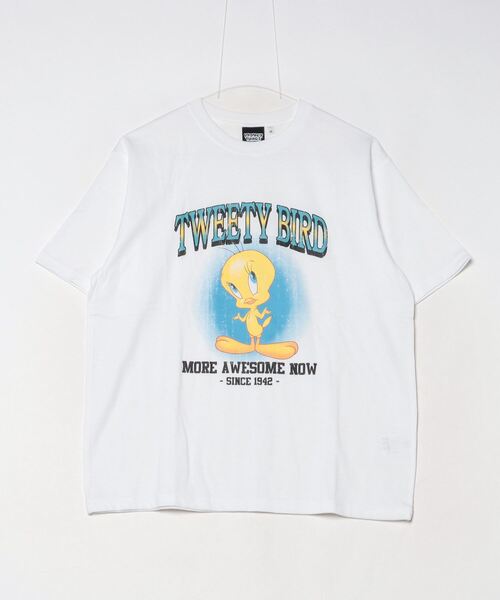ALPEN / SPORTS DEPO SELECT（アルペンスポーツデポセレクト）の「ノーブランド  TWEETYフロントグラフィック（Tシャツ/カットソー・レディース・ホワイト/グリーン/チャコールグレー・S/M/L/XL）」の2枚目の写真