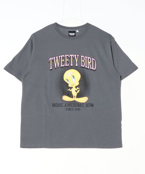 ALPEN / SPORTS DEPO SELECT（アルペンスポーツデポセレクト）の「ノーブランド  TWEETYフロントグラフィック（Tシャツ/カットソー・レディース・ホワイト/グリーン/チャコールグレー・S/M/L/XL）」の3枚目の写真