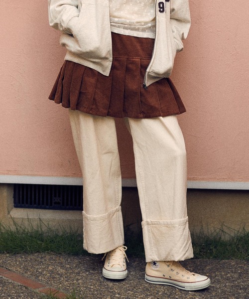 MILKFED.(ミルクフェド)の「LAYERED CULOTTE SKIRT(その他パンツ・レディース・ブラック/ライトブルー/ブラウン・S/M)」の1枚目の写真