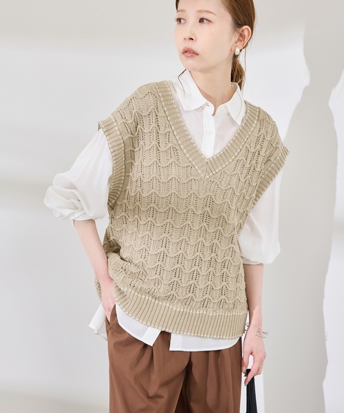 【素敵なデザイン❗️】70's PENDLETON　　ケーブル編み ニットベスト 素敵なデザイン❗️】70's PENDLETON ケーブル編み ニットベスト