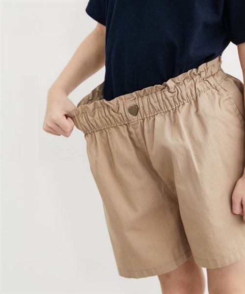 QUNTSTYLE(キュントスタイル)の「ハートボタンイージーキュロット <綿100%>(その他パンツ・キッズ・ベージュ/ネイビー/ピンク系その他/サックスブルー/ブラック・120/130/140/150/160/110)」の13枚目の写真