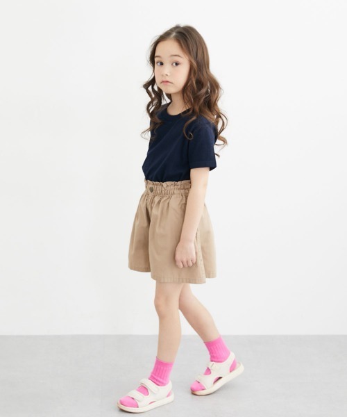 QUNTSTYLE(キュントスタイル)の「ハートボタンイージーキュロット <綿100%>(その他パンツ・キッズ・ベージュ/ネイビー/ピンク系その他/サックスブルー/ブラック・120/130/140/150/160/110)」の15枚目の写真