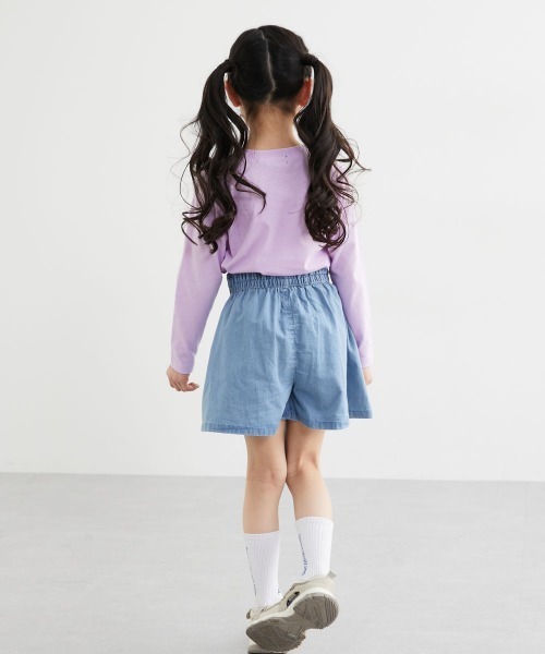 綿100％ハートボタンイージーキュロット（女の子）（その他