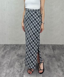 Per sist ence | バイアスチェックストレートスカート(スカート)