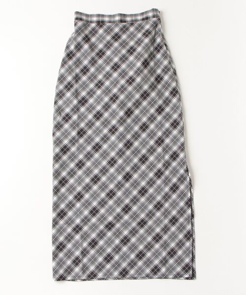Per sist ence（パーシエンス）の「バイアスチェックストレートスカート（スカート・レディース・ブラウン/レッド/ブラック/ベージュ・ONE SIZE）」の18枚目の写真