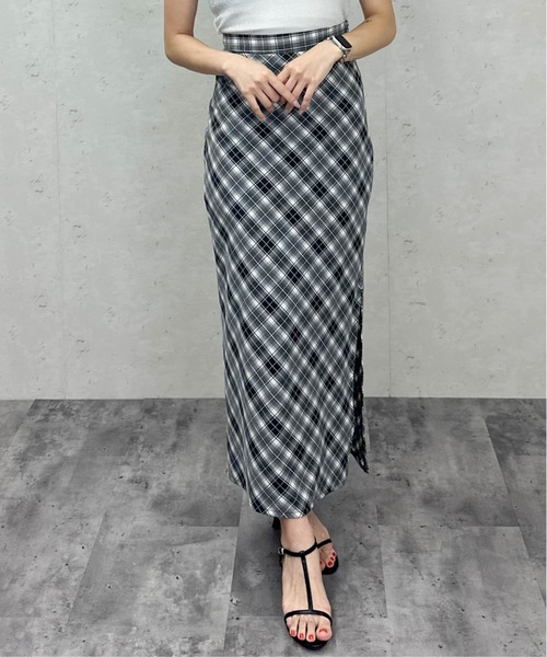 Per sist ence（パーシエンス）の「バイアスチェックストレートスカート（スカート・レディース・ブラウン/レッド/ブラック/ベージュ・ONE SIZE）」の17枚目の写真