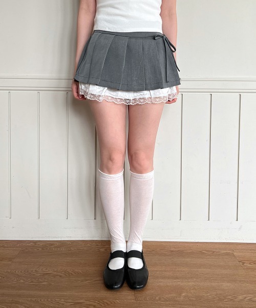 レイヤーラッププリーツミニスカート/2025 SS COLLECTION