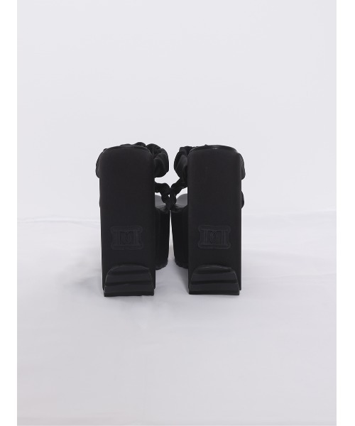 ダーリッチ darich サテンプラットフォームサンダル Sサイズ BLK 予約商品】サテンプラットフォームサンダル – Darich (ダーリッチ)