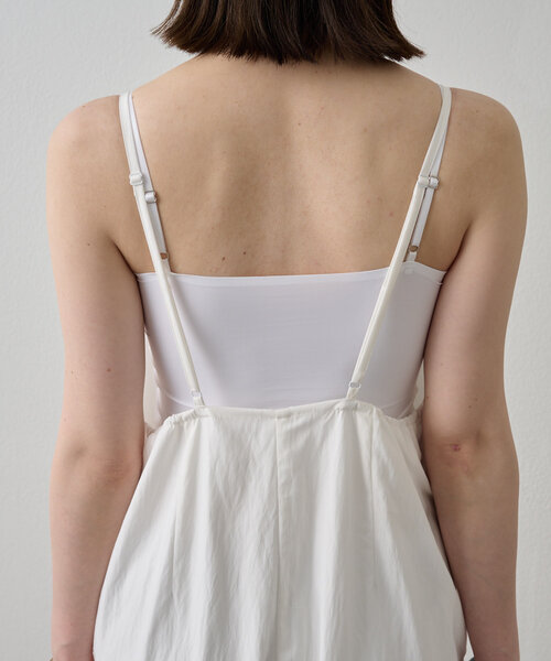 Omekashi(オメカシ)の「Vギャザーキャミサロペット(サロペット/オーバーオール・レディース・オフホワイト/カーキ/ブラック・36/38)」の12枚目の写真