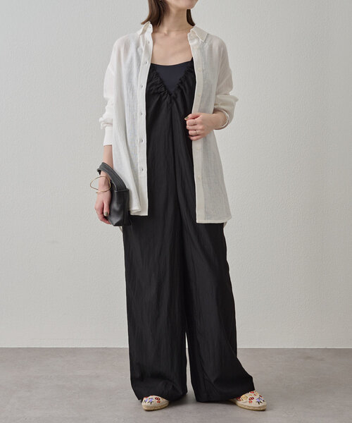 しおぱん様　Kサロペットチャコール KOEISTORE サロペット レディース 春 夏 春夏 黒 オールインワン