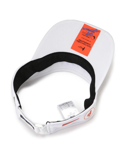 PEARLY GATES(パーリーゲイツ)の「【PEARLY GATES】Bioネームリサイクルツイルバイザー (UNISEX)(サンバイザー・レディース・ネイビー/ベージュ/ホワイト/レッド・FREE)」の15枚目の写真