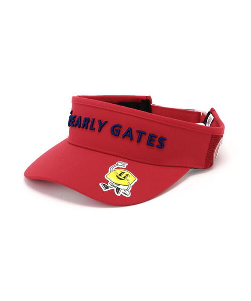 PEARLY GATES(パーリーゲイツ)の「【PEARLY GATES】Bioネームリサイクルツイルバイザー (UNISEX)(サンバイザー・レディース・ネイビー/ベージュ/ホワイト/レッド・FREE)」の21枚目の写真