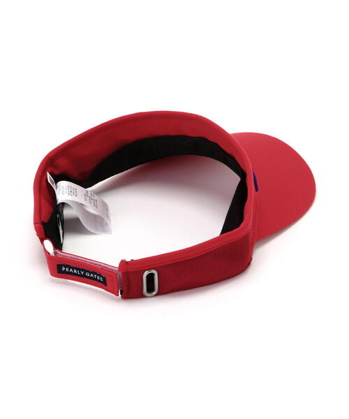 PEARLY GATES(パーリーゲイツ)の「【PEARLY GATES】Bioネームリサイクルツイルバイザー (UNISEX)(サンバイザー・レディース・ネイビー/ベージュ/ホワイト/レッド・FREE)」の22枚目の写真