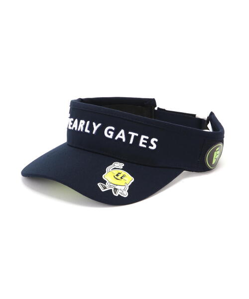 PEARLY GATES(パーリーゲイツ)の「【PEARLY GATES】Bioネームリサイクルツイルバイザー (UNISEX)(サンバイザー・レディース・ネイビー/ベージュ/ホワイト/レッド・FREE)」の6枚目の写真