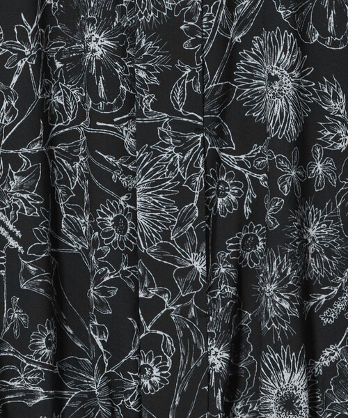 BEAUTY&YOUTH dahl'iaフラワープリントワンピース WEB限定/日比谷花壇コラボアイテム】フラワープリント スタンド