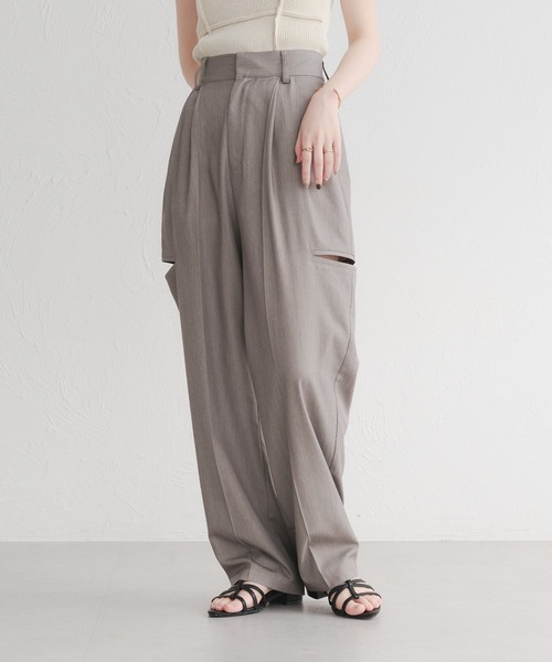 raffime(ラフィミー)の「【Raffime】カットアウトロングパンツ(その他パンツ・レディース・ライトブラウン/グレー・SMALL/MEDIUM)」の15枚目の写真