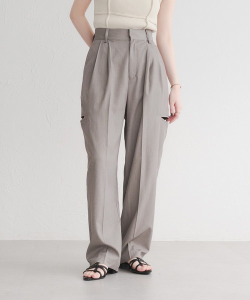 raffime(ラフィミー)の「【Raffime】カットアウトロングパンツ(その他パンツ・レディース・ライトブラウン/グレー・SMALL/MEDIUM)」の7枚目の写真