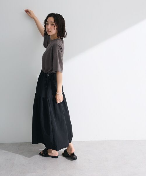 ELENCARE DUE(エレンカーレデュエ)の「・ELENCARE DUE ドッキングTEEワンピース(ワンピース・レディース・オフホワイト/カーキ/ブラック・FREE)」の16枚目の写真