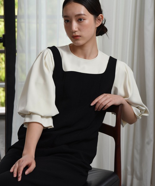 I_am(アイアム)の「candy sleeve blouse / キャンディスリーブブラウス(シャツ/ブラウス・レディース・アイボリー/ブラック・FREE)」の9枚目の写真