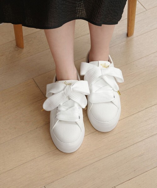 TOCCA（トッカ）の「BIGRIBBON CANVAS SNEAKERS スニーカー（スニーカー・レディース・ブラック系/ホワイト系・35/37/36/38/39）」の11枚目の写真
