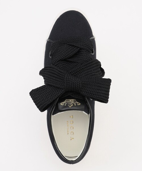 TOCCA（トッカ）の「BIGRIBBON CANVAS SNEAKERS スニーカー（スニーカー・レディース・ブラック系/ホワイト系・35/37/36/38/39）」の3枚目の写真