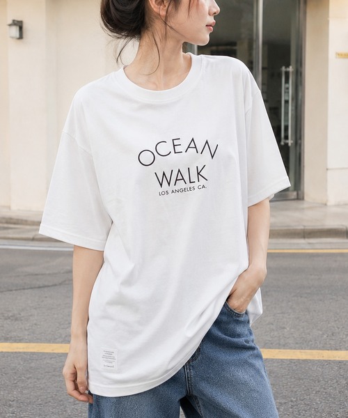 ARCHIVER(アーカイバ)の「【Bd】フロントロゴ バックプリント 半袖Tシャツ(Tシャツ/カットソー・レディース・ネイビー/ホワイト・X-LARGE/LARGE)」の1枚目の写真