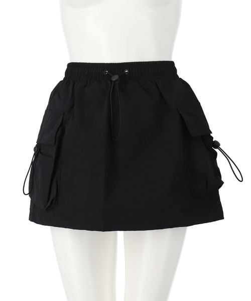 ANAP（アナップ）の「ナイロン カーゴ ミニ スカート（スカート・レディース・ブラック/ホワイト/グレー・FREE）」の20枚目の写真