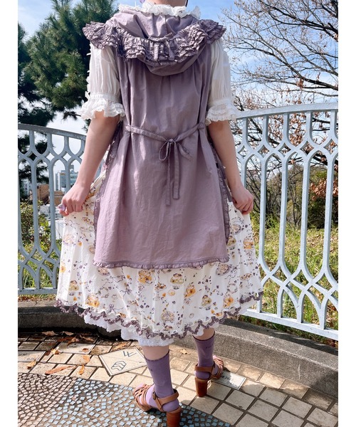ピンクハウス ＊タブリエ＊ フリル使いローンタブリエ｜ピンクハウスオフィシャルオンライン