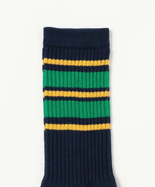 BEAMS（ビームス）の「ライン カラー ソックス（ソックス/靴下・メンズ・ホワイト/ブラウン/ネイビー・ONE SIZE）」の4枚目の写真
