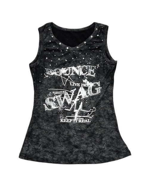 XU（エックスユー）の「【Never mind the XU】tie-dye paint  studs sleeveless / 【ネバーマインド ザ エックスユー】タイダイペイントスタッズタンクトップ（タンクトップ・レディース・グレー/ブラック・ONE SIZE）」の19枚目の写真