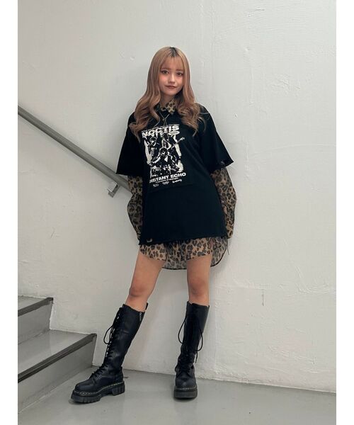 セール】グランジグラフィックTシャツ（Tシャツ/カットソー）｜jouetie