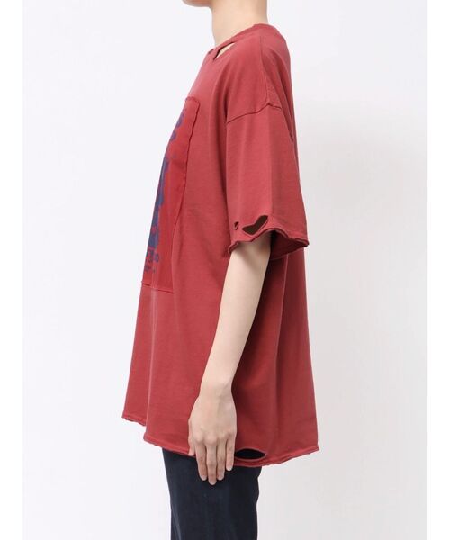 jouetie（ジュエティ）の「グランジグラフィックTシャツ（Tシャツ/カットソー・レディース・オフホワイト/ブラック/レッド・MEDIUM）」の9枚目の写真