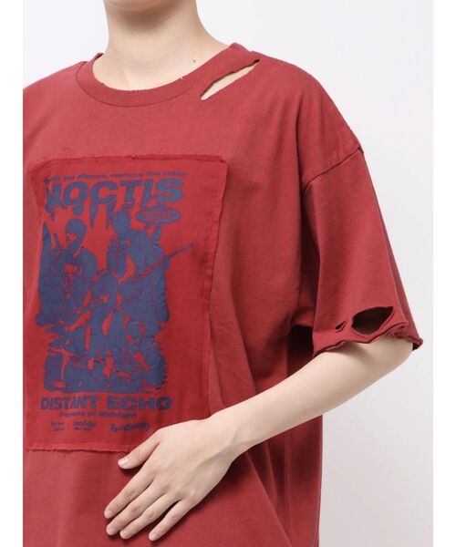 jouetie（ジュエティ）の「グランジグラフィックTシャツ（Tシャツ/カットソー・レディース・オフホワイト/ブラック/レッド・MEDIUM）」の12枚目の写真