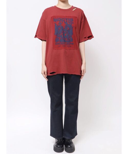 jouetie（ジュエティ）の「グランジグラフィックTシャツ（Tシャツ/カットソー・レディース・オフホワイト/ブラック/レッド・MEDIUM）」の15枚目の写真