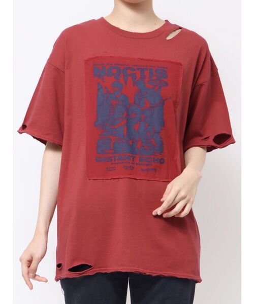 セール】グランジグラフィックTシャツ（Tシャツ/カットソー）｜jouetie