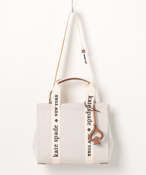 【極美品】kate spade　プレンティ　キャンバス　スモールトート　2WAY 美品】kate spade プレンティ キャンバス スモールトート 2WAY - メルカリ