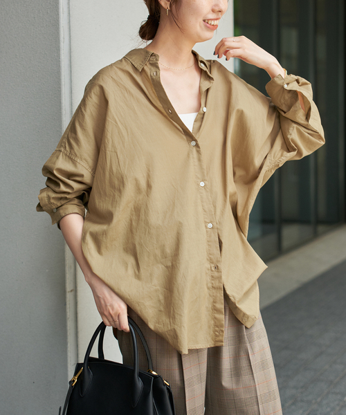 Spick &spanガーメントダイカシュクールシャツ ガーメントダイカシュクールシャツ（シャツ／ブラウス）｜Spick