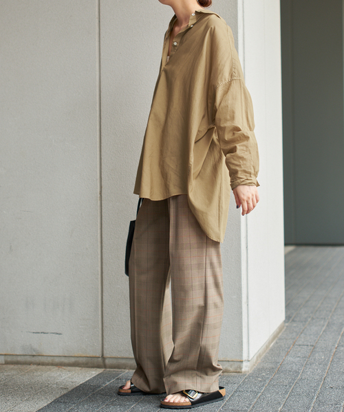 spickandspan ガーメントダイカシュクールシャツ ガーメントダイカシュクールシャツ（シャツ／ブラウス）｜Spick